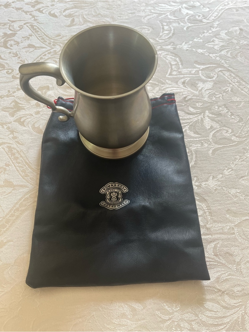 Crown&Rose cast pewter pitcher